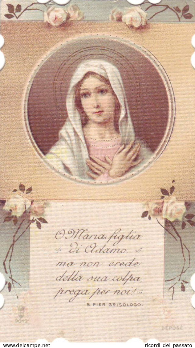 Santino Fustellato Santissima Vergine Immacolata - Andachtsbilder