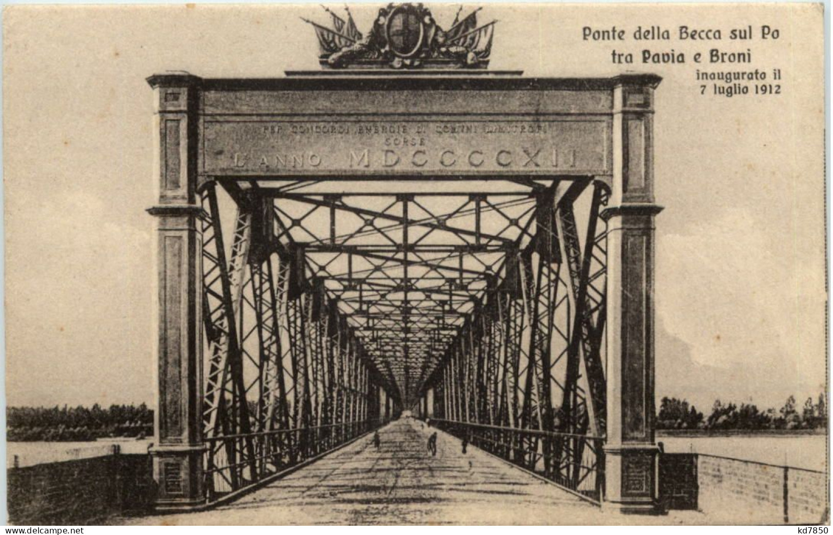 Ponte Dela Becca Sul Po Tra Pavia E Broni - Pavia