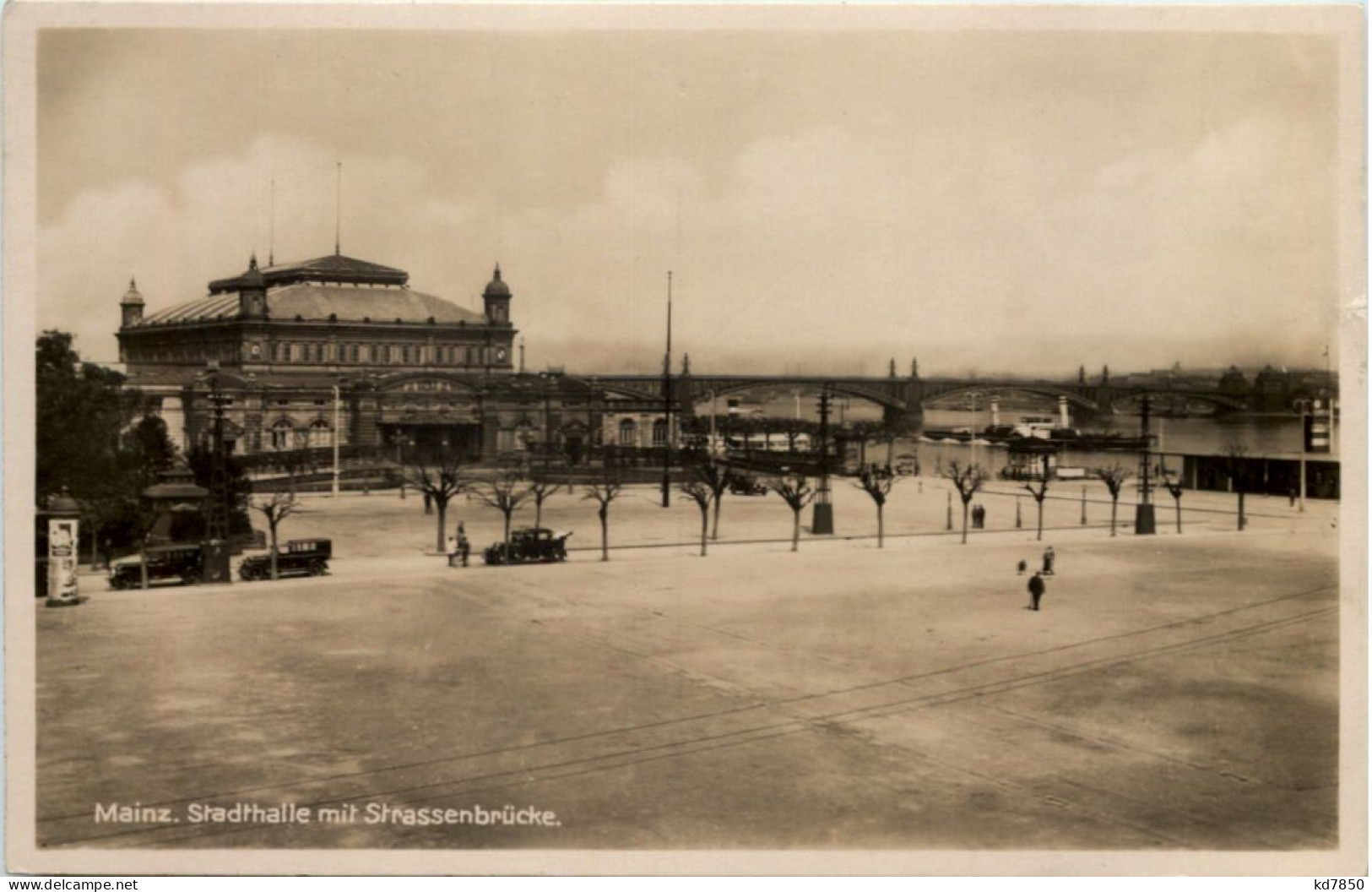 Mainz, Stadthalle Mit Strassenbrücke - Mainz