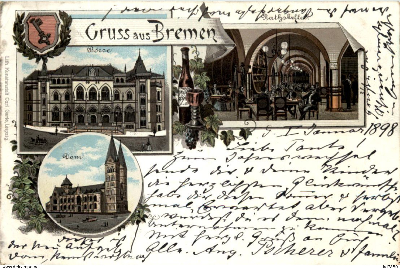 Gruss Aus Bremen - Litho - Bremen