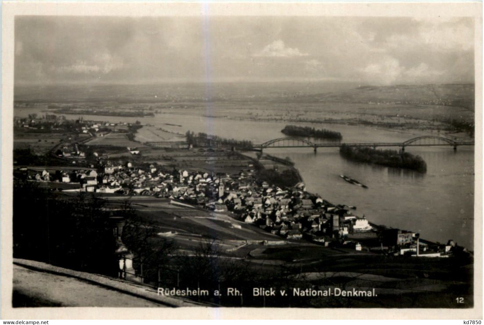 Rüdesheim, Blick V. National-Denkmal - Rüdesheim A. Rh.