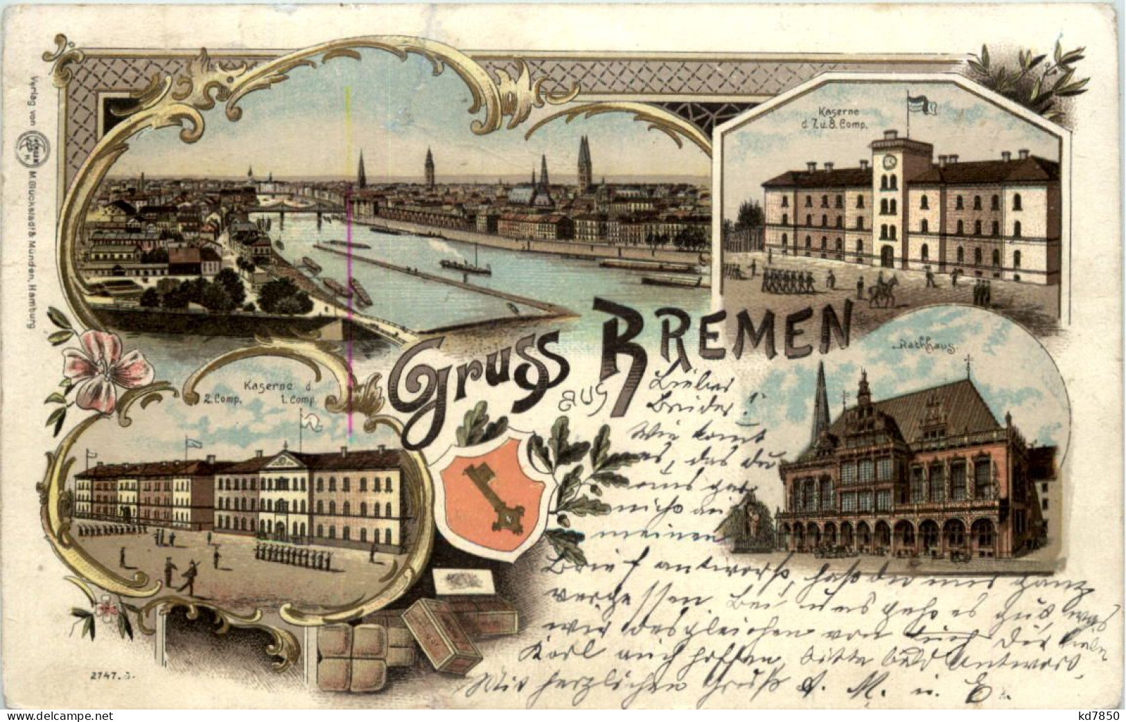 Gruss Aus Bremen - Litho - Bremen