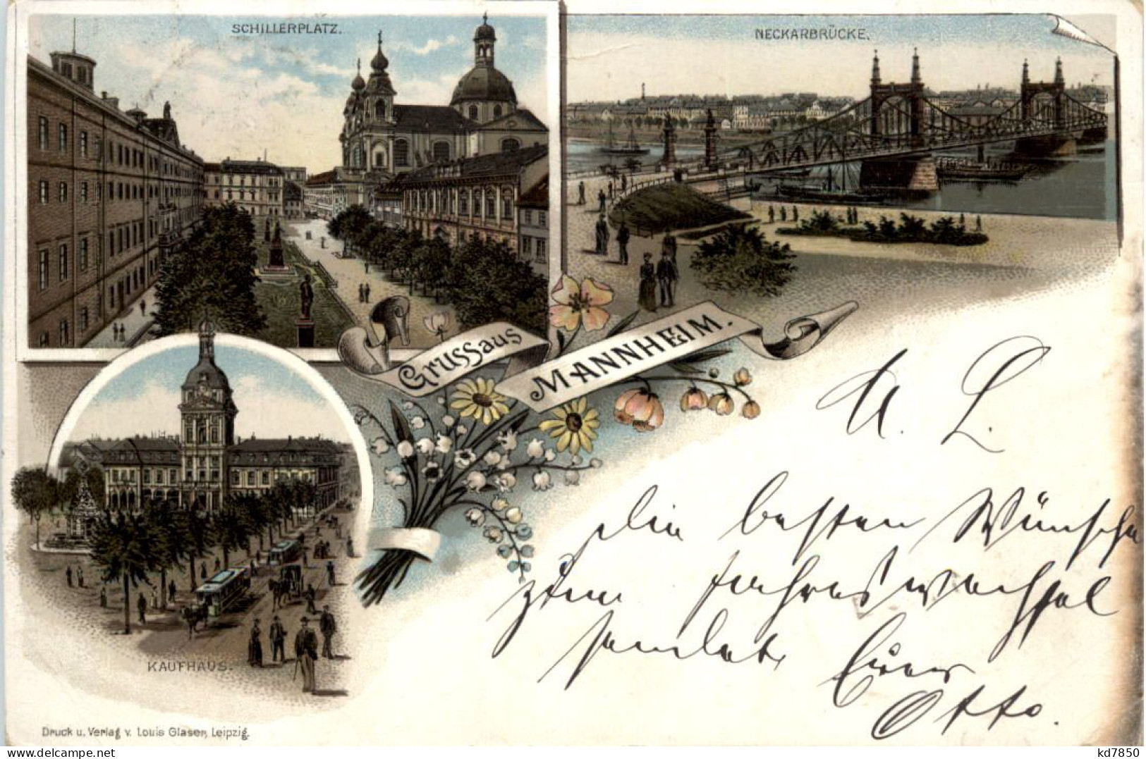 Gruss Aus Mannheim - Litho 1894 - Vorläufer - Mannheim