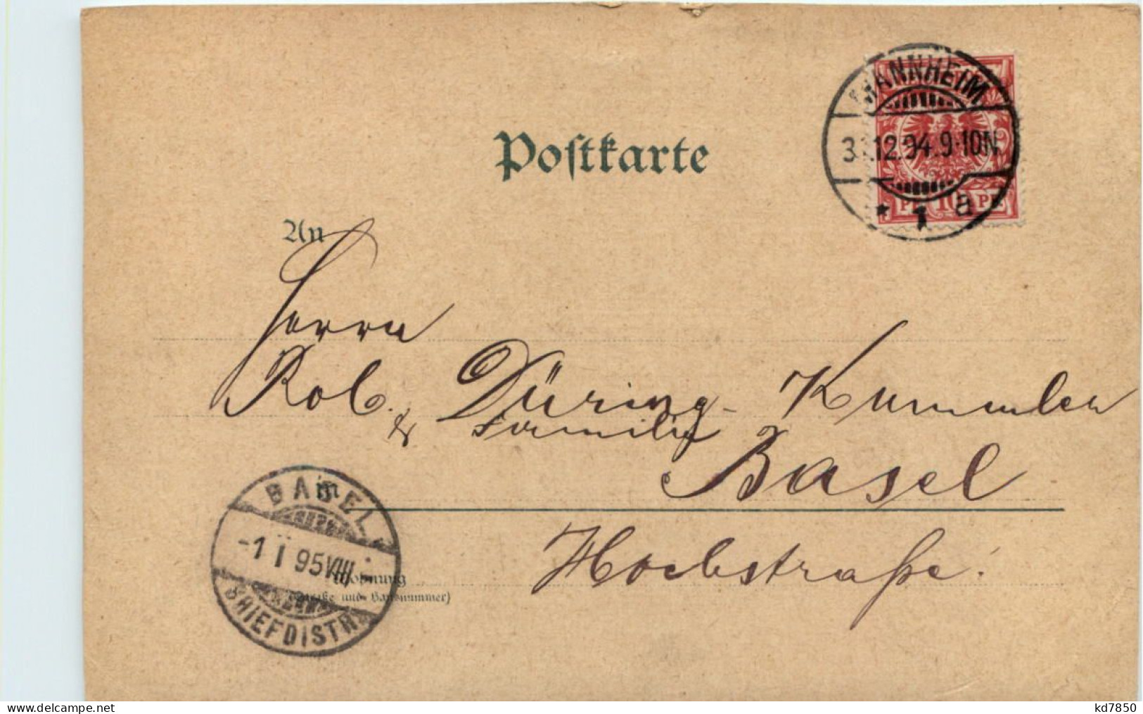 Gruss Aus Mannheim - Litho 1894 - Vorläufer - Mannheim