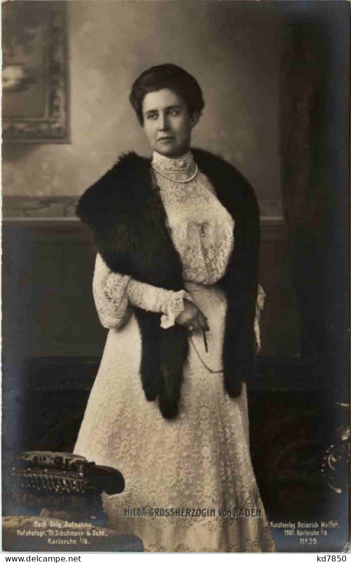 Hilda Grossherzogin Von Baden - Royal Families