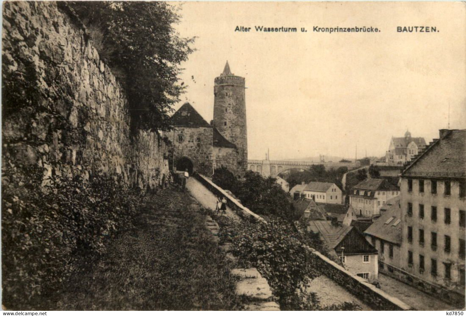 Bautzen, Alter Wasserturm U. Kronprinzenbrücke - Bautzen