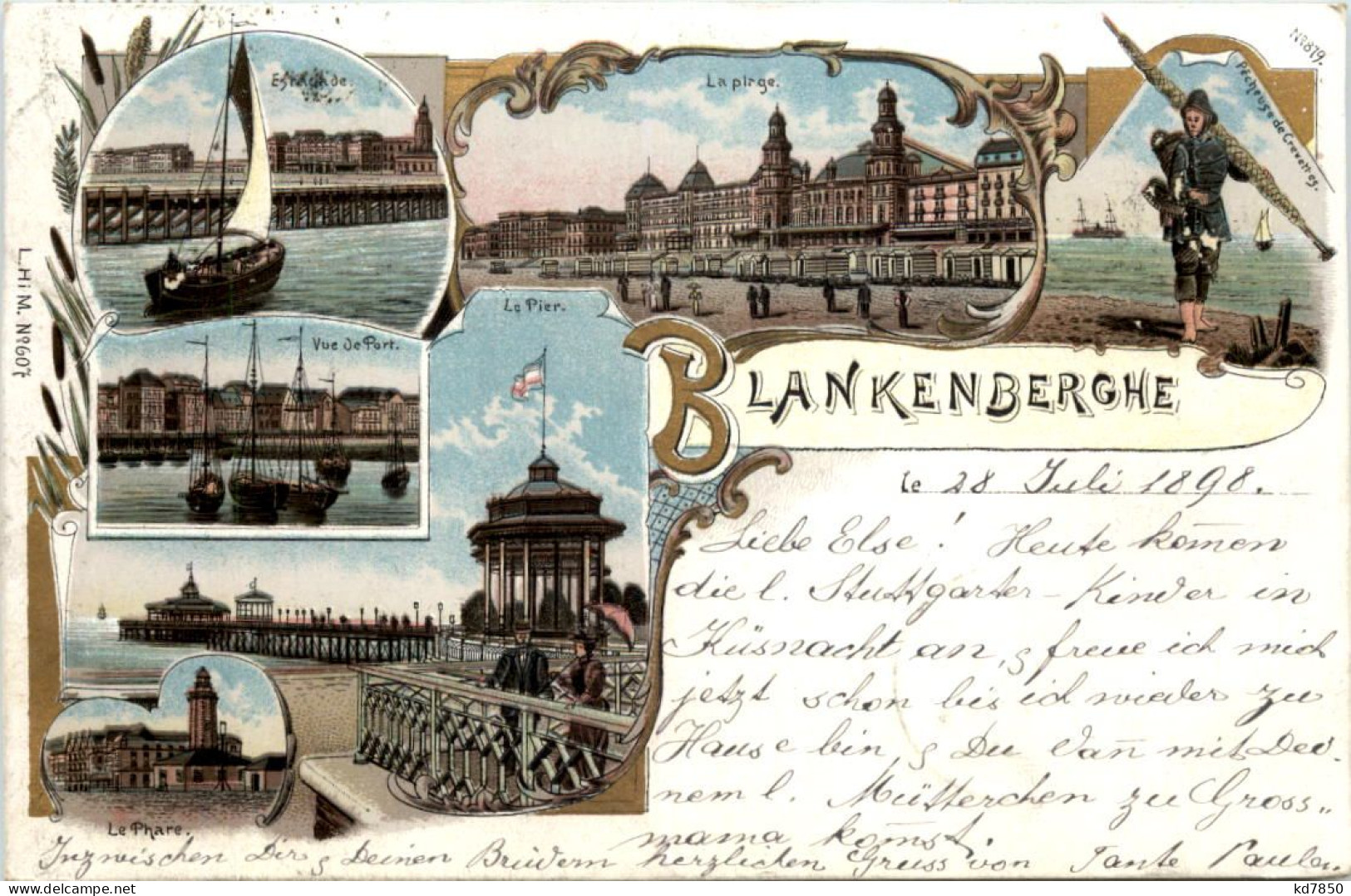 Blankenberghe - Litho - Blankenberge