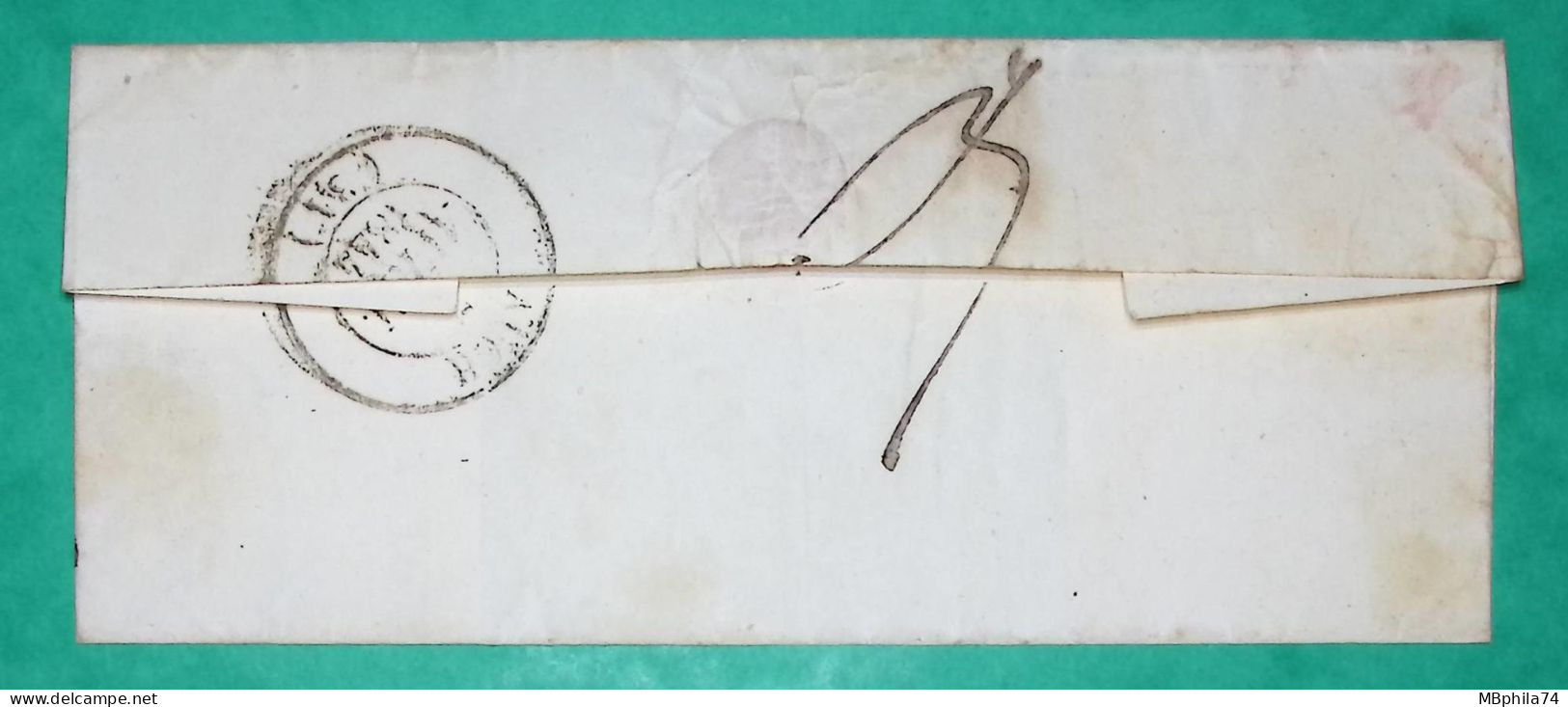 CAD TYPE 14 ASTAFFORT LOT ET GARONNE PP PORT PAYE POUR AUCH GERS 1844 LETTRE COVER FRANCE - 1801-1848: Precursors XIX