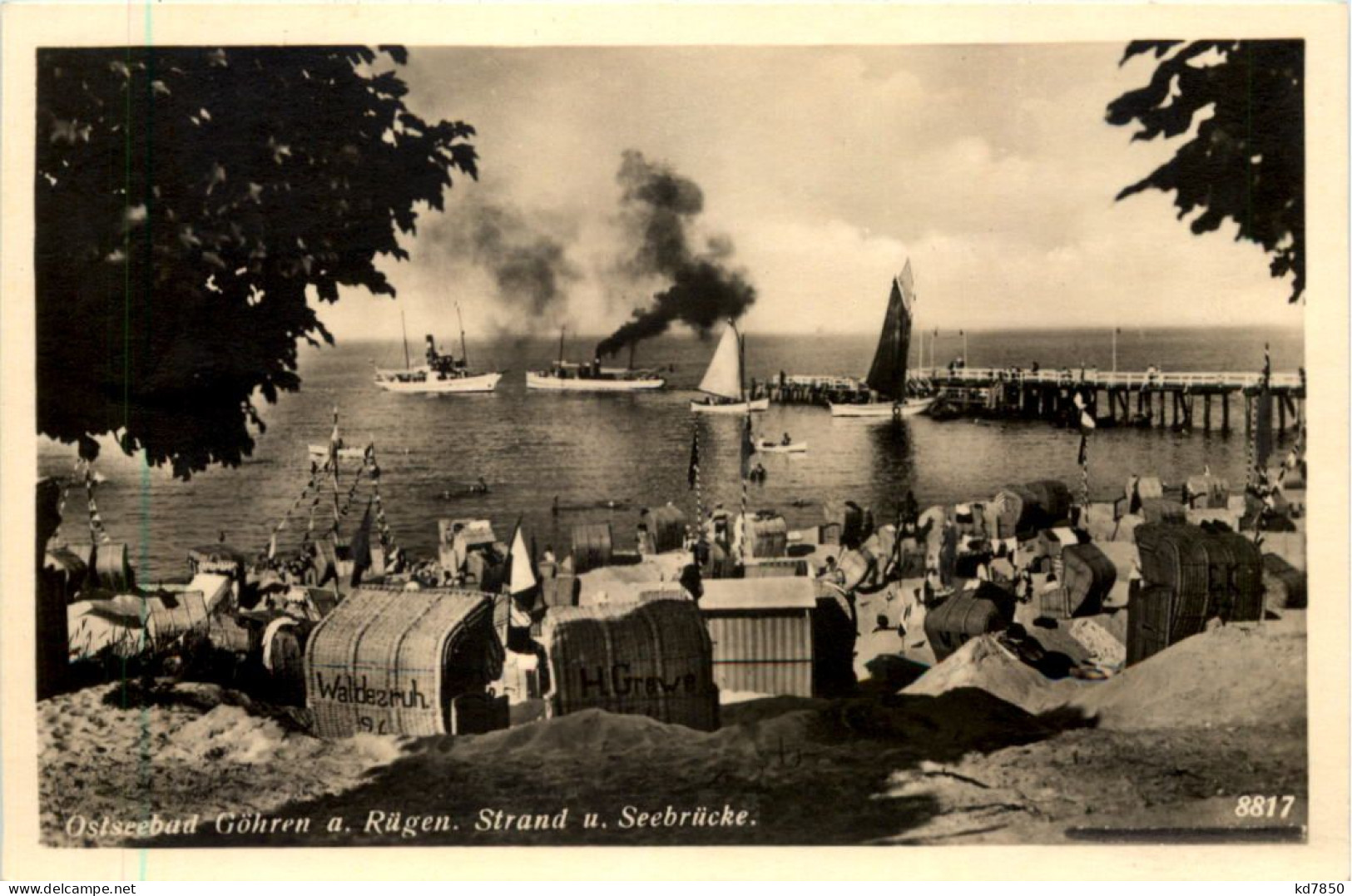 Seebad Göhren A. Rügen, Strand U. Seebrücke - Goehren