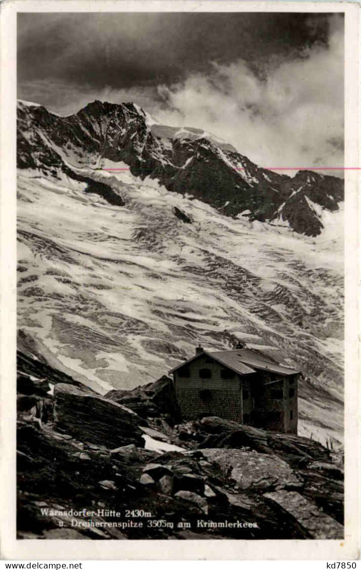 Warnsdorfer Hütte U. Dreiherrenspitze Am Krimmlerkees - Andere & Zonder Classificatie