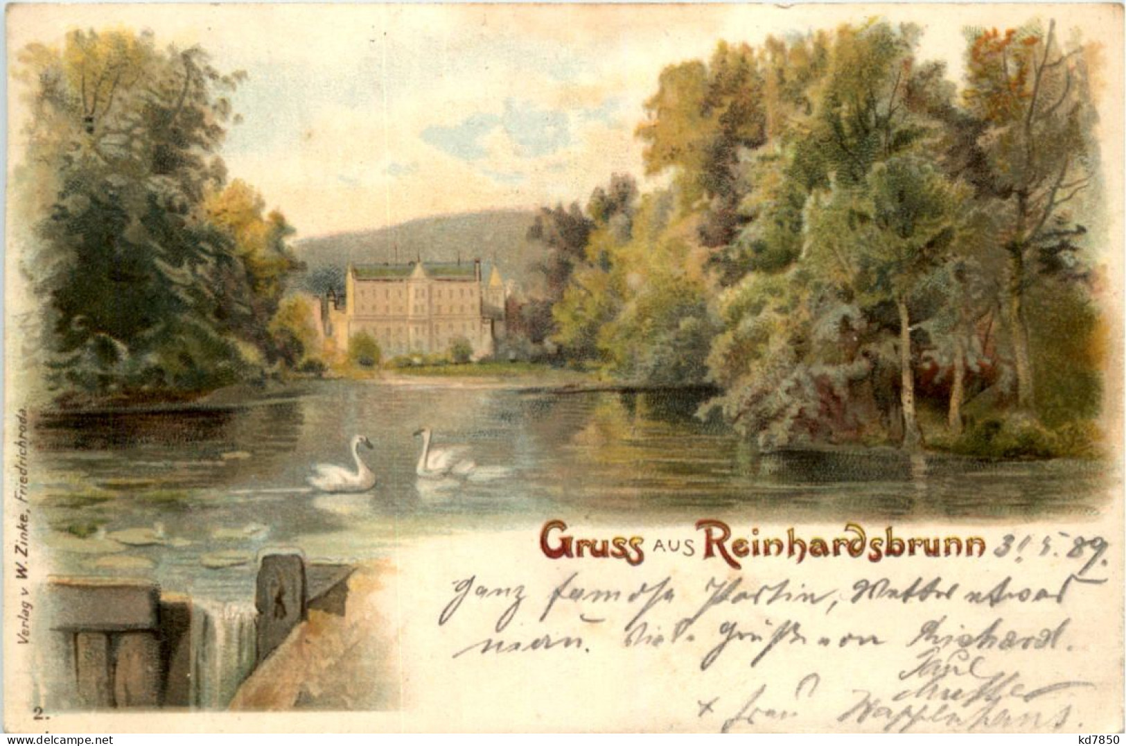 Gruss Aus Reinhardsbrunn - Litho - Friedrichroda - Friedrichroda