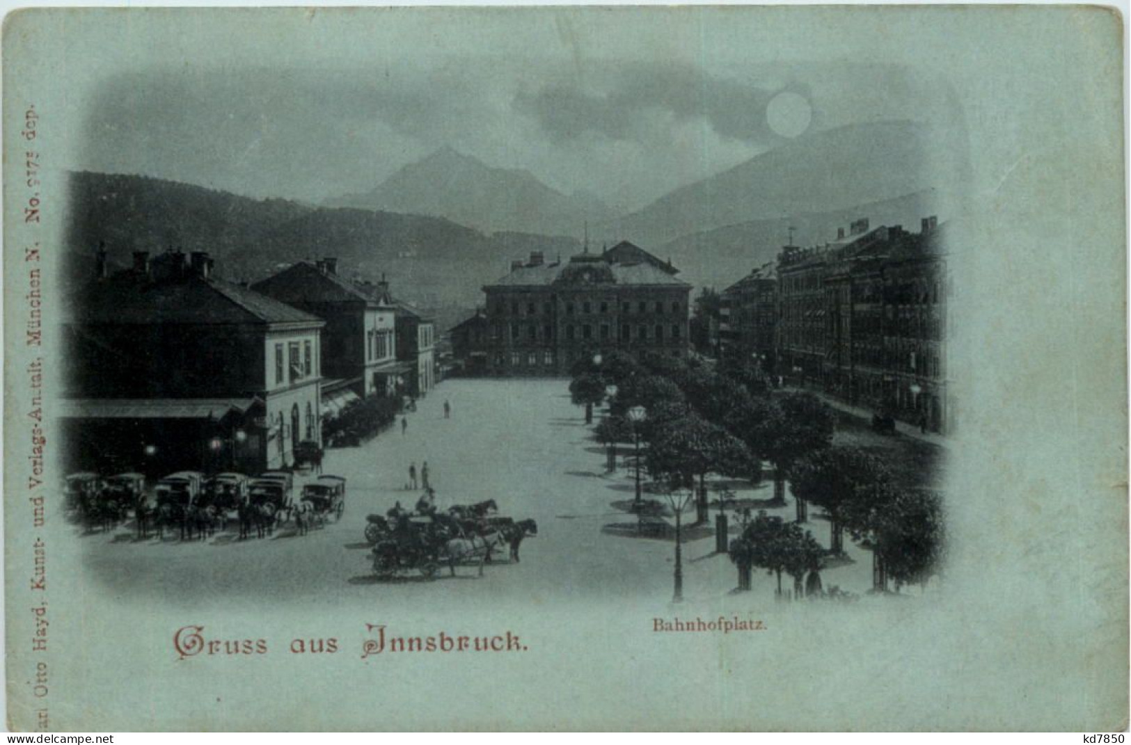 Gruss Aus Innsbruck - Bahnhofplatz - Litho - Innsbruck