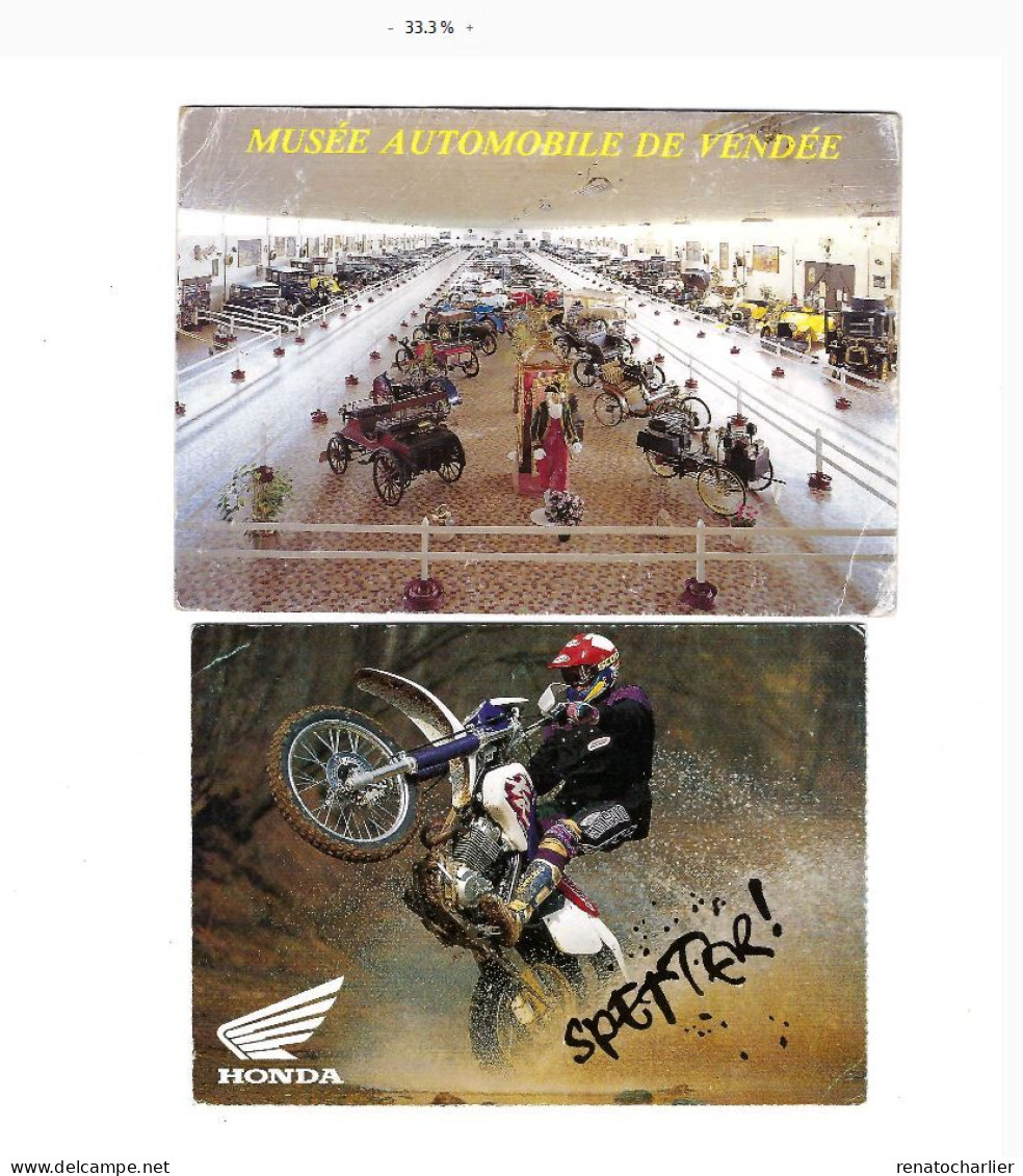 Lot De 8 Cartes Postales"Motos". (Quelques "Autos) - Motorbikes