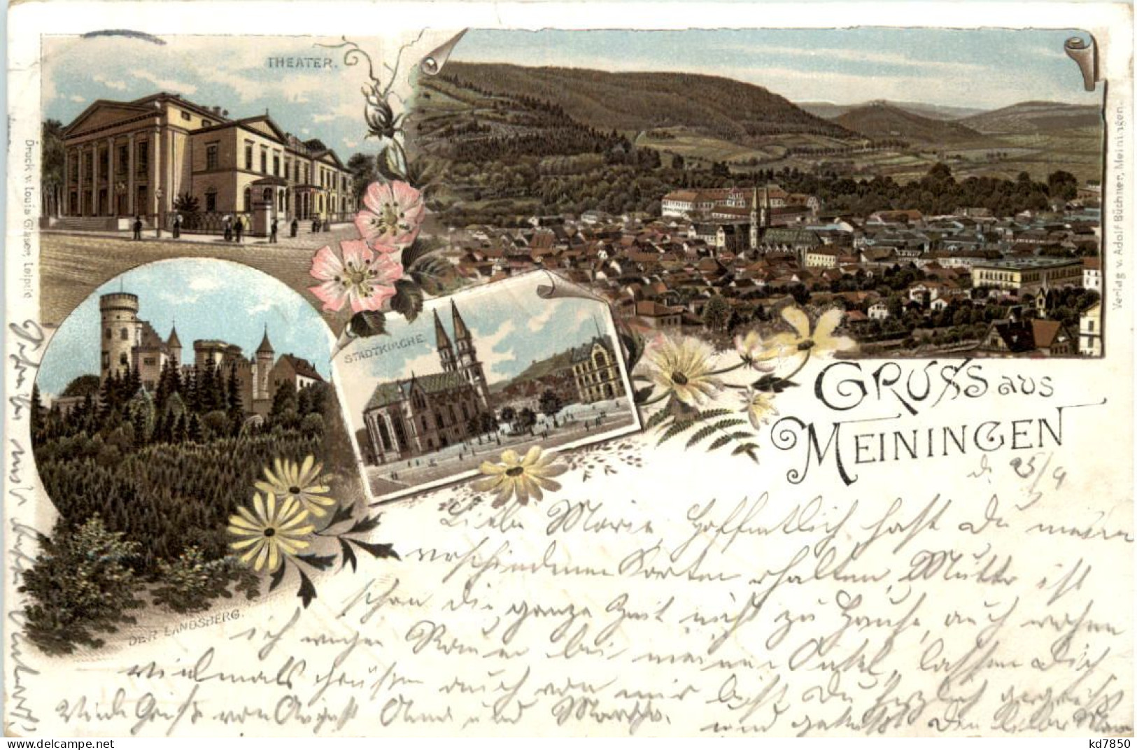 Gruss Aus Meiningen - Litho - Meiningen