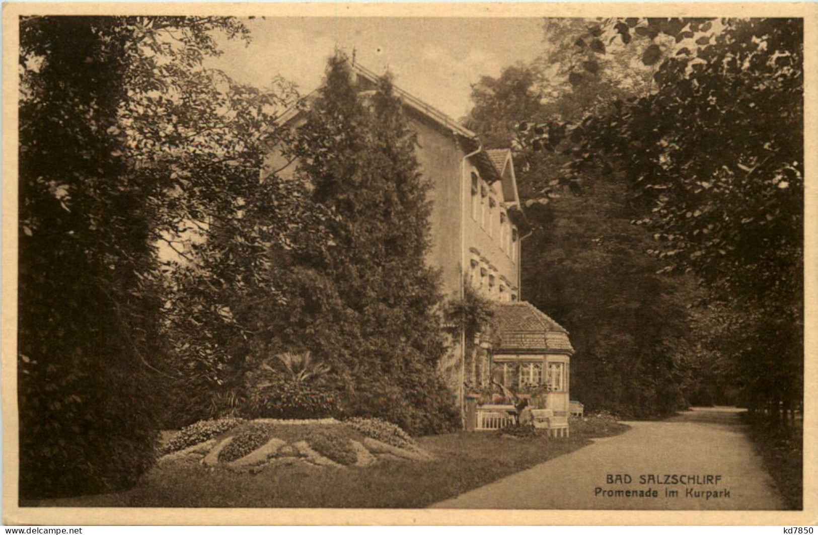 Bad Salzschlirf, Promenade Im Kurpark - Fulda