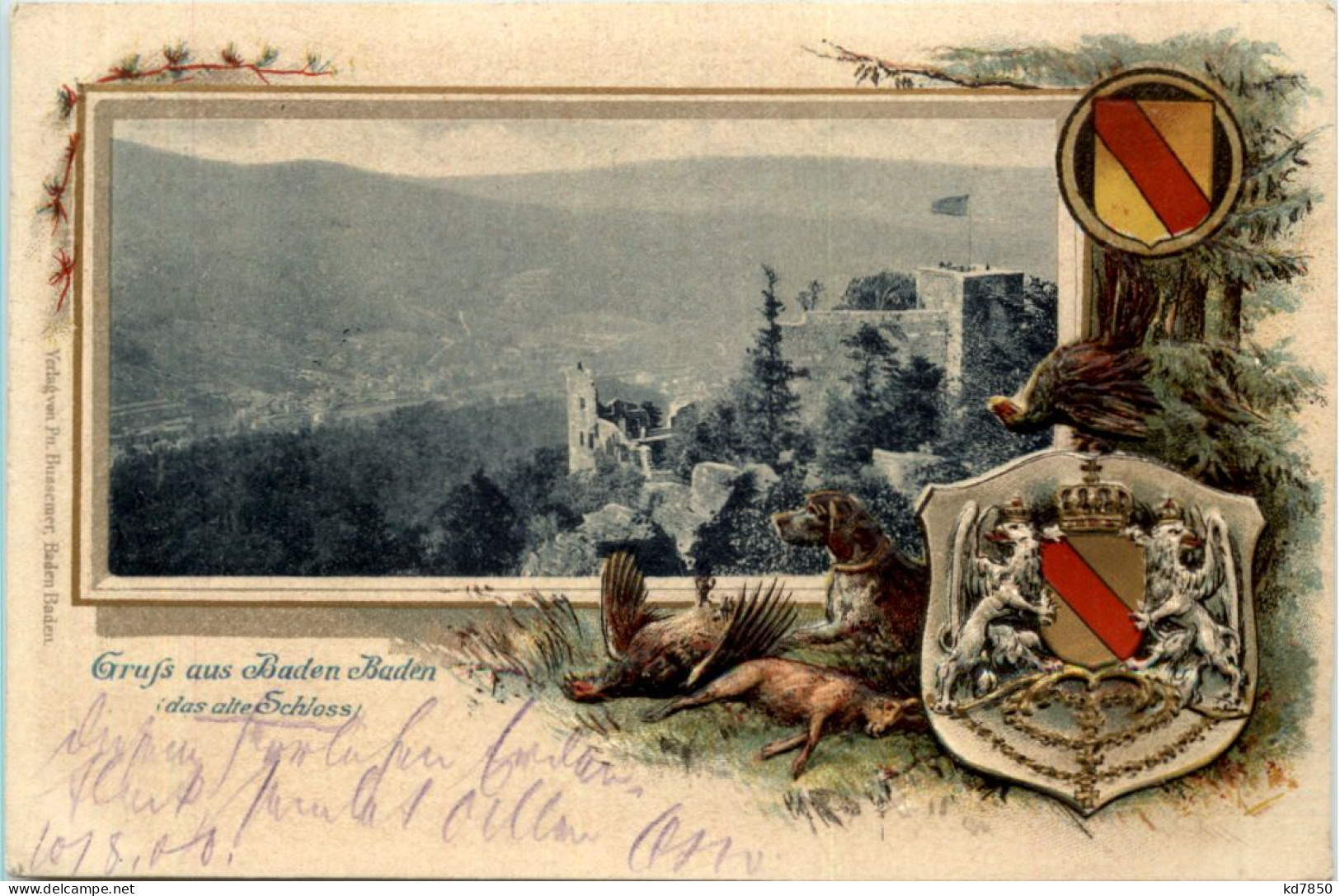 Gruss Aus Baden-Baden - Litho - Baden-Baden