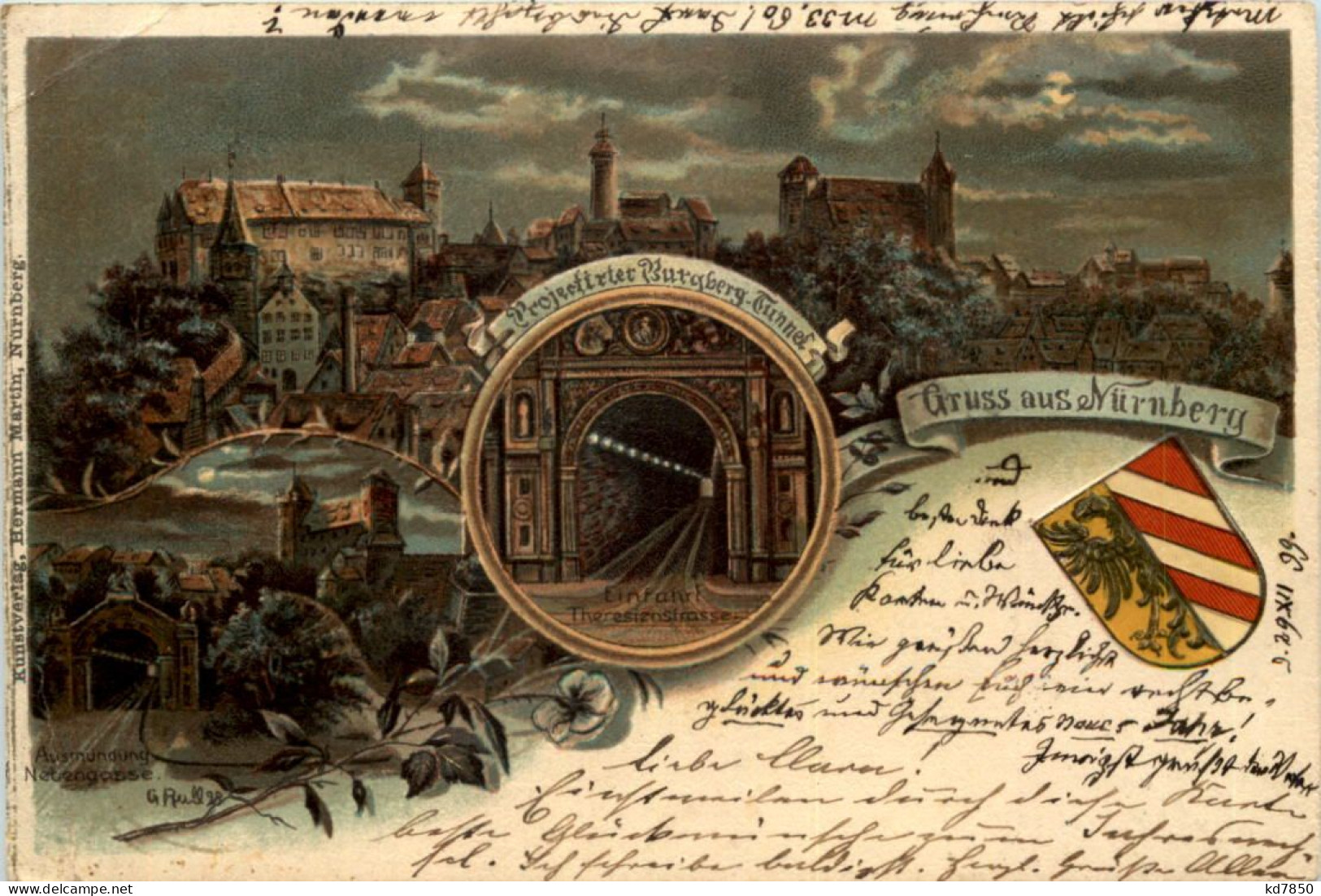 Gruss Aus Nürnberg - Litho - Nürnberg