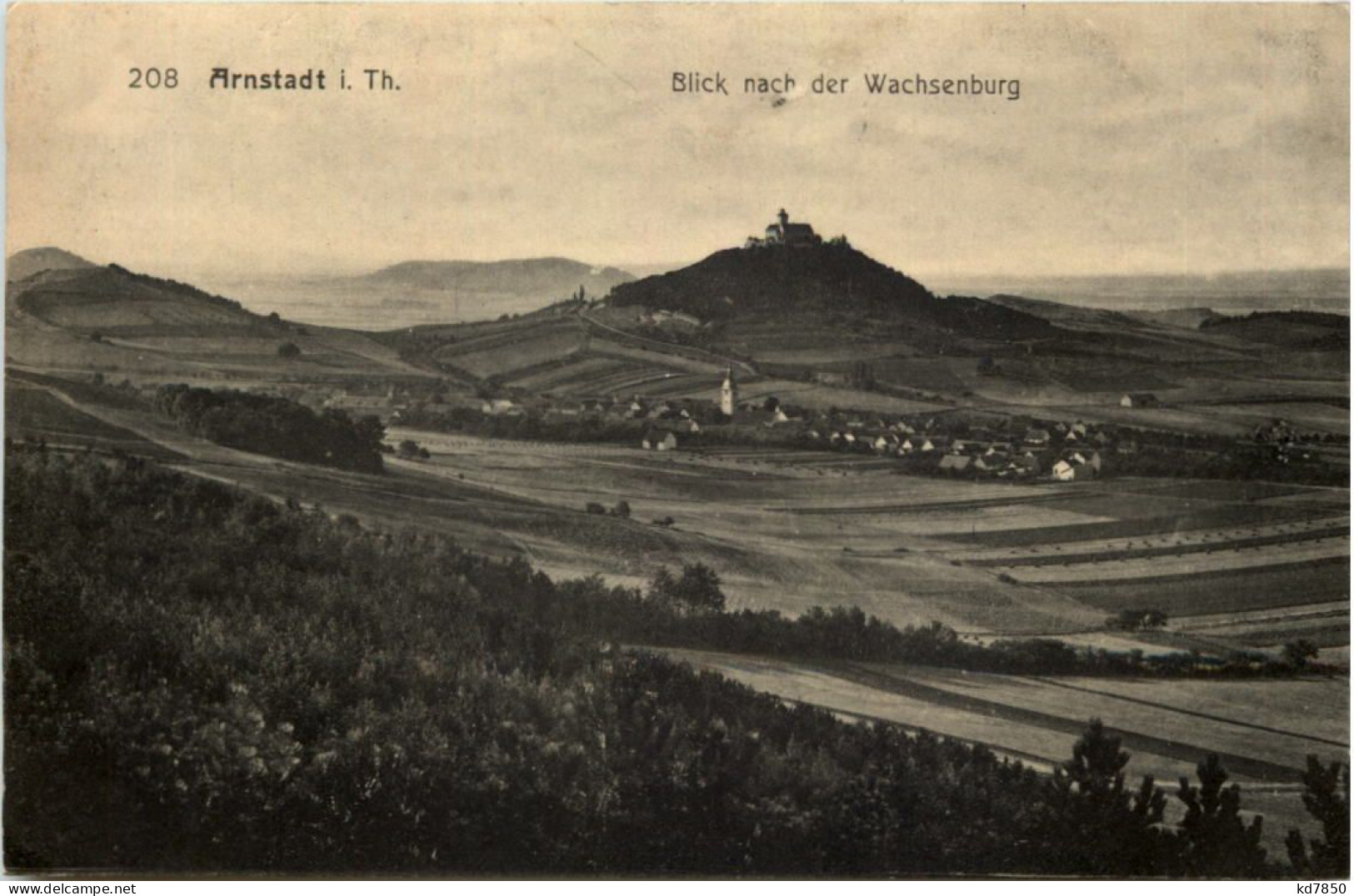 Arnstadt In Thüringen, Blick Nach Der Wachsenburg - Arnstadt