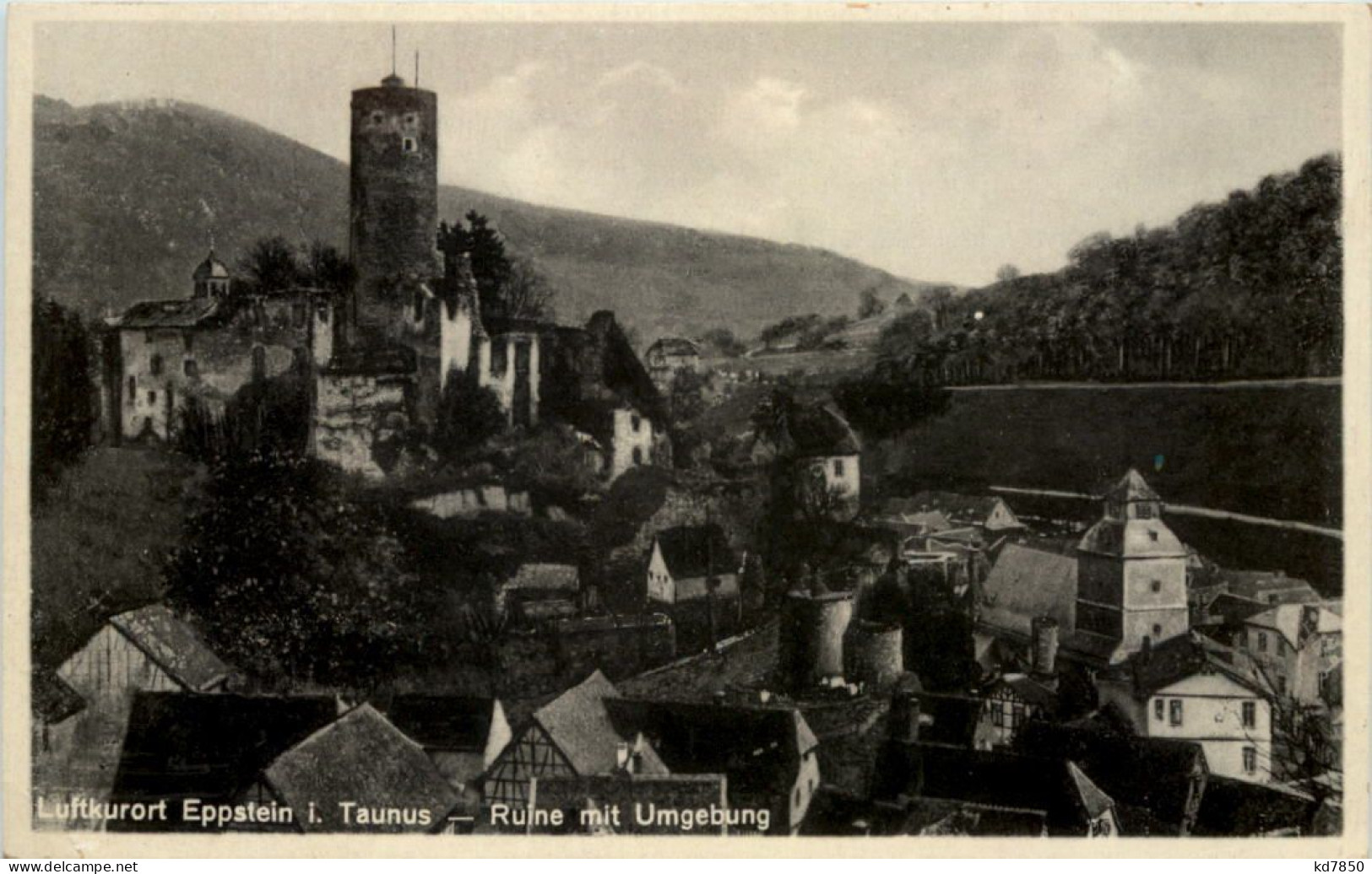 Kurort Eppstein Im Taunus, Ruine Mit Umgebung - Autres & Non Classés