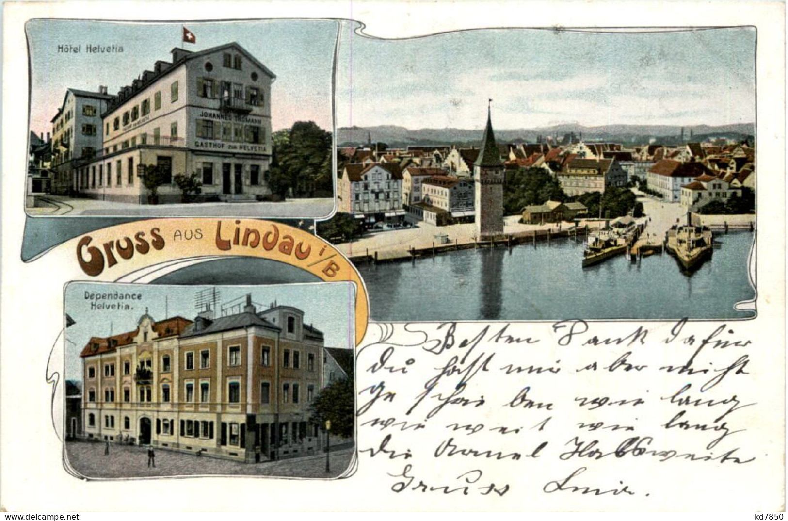 Gruss Aus Lindau - Hotel Helvetia - Dependance Helvetia - Lindau A. Bodensee