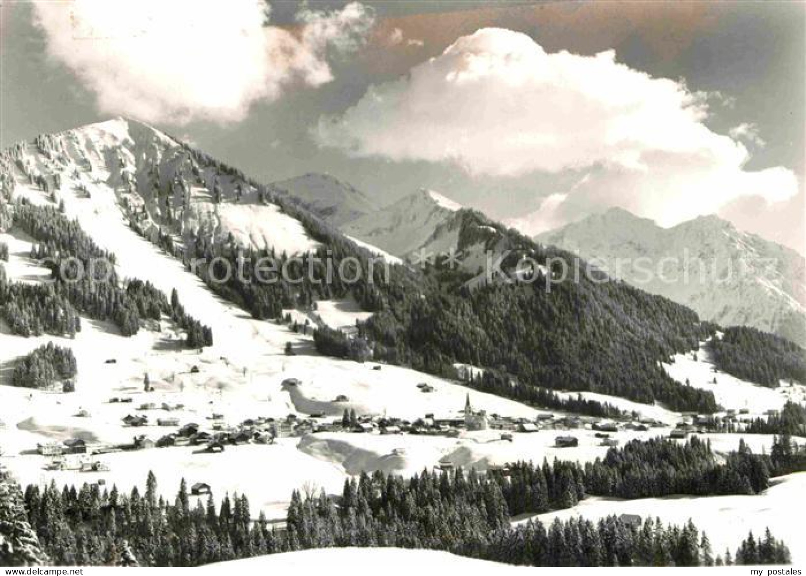 72840659 Riezlern Kleinwalsertal Vorarlberg Winterpanorama Mit Gehrenspitze Hamm - Andere & Zonder Classificatie