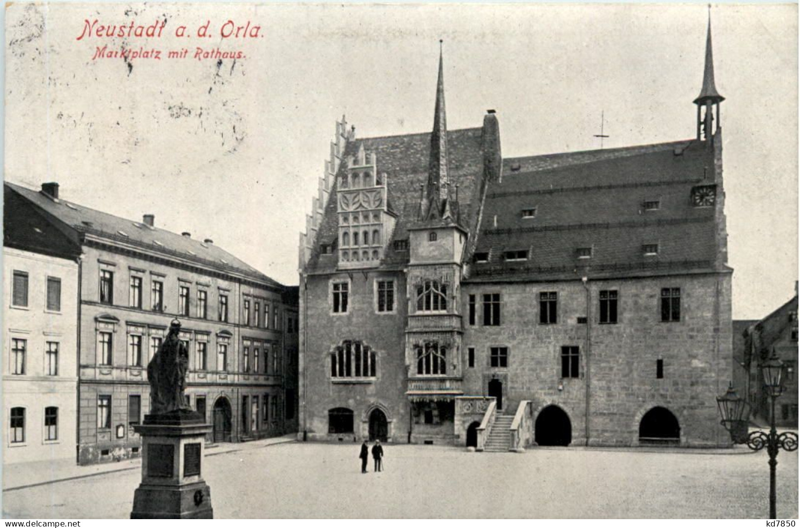 Neustadt A.d. Orla, Marktplatz Mit Rathaus - Neustadt / Orla