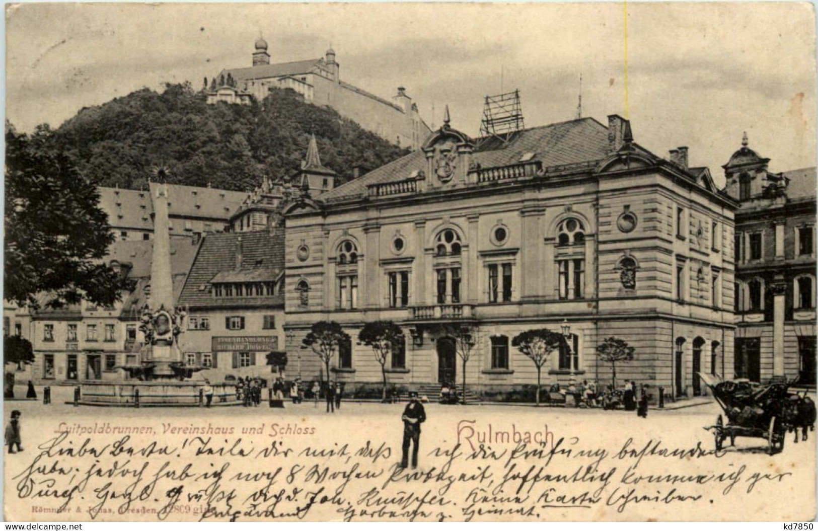 Kulmbach, Luitpoldbrunnen, Vereinshaus Und Schloss - Kulmbach