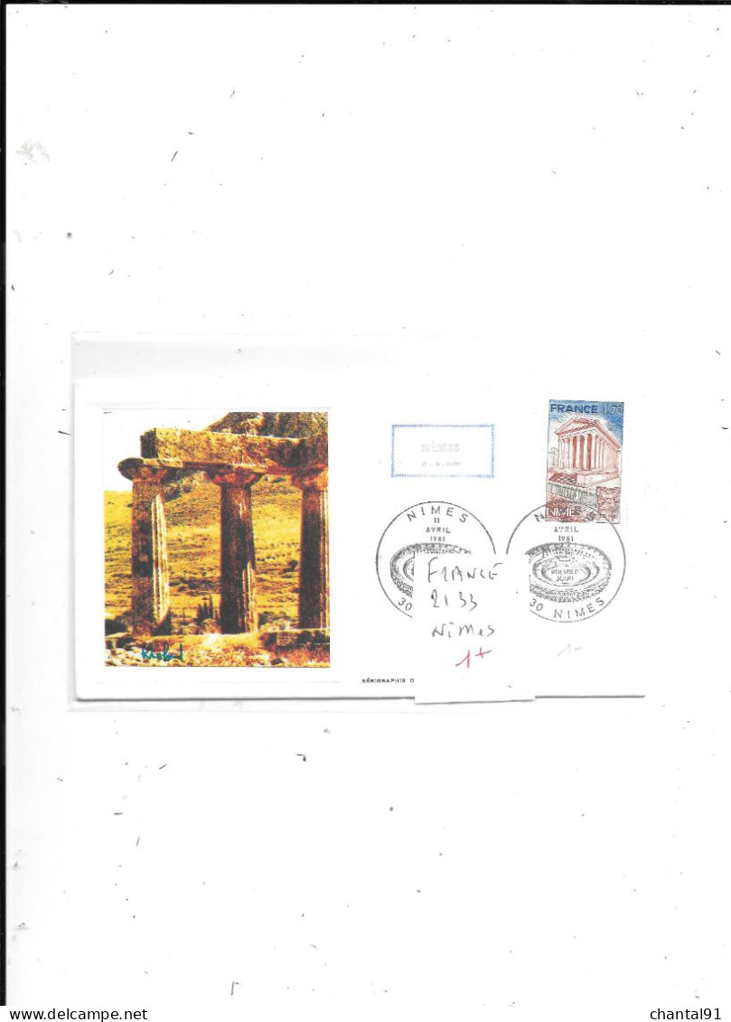 FRANCE FDC N° 2133 NIMES - 1980-1989