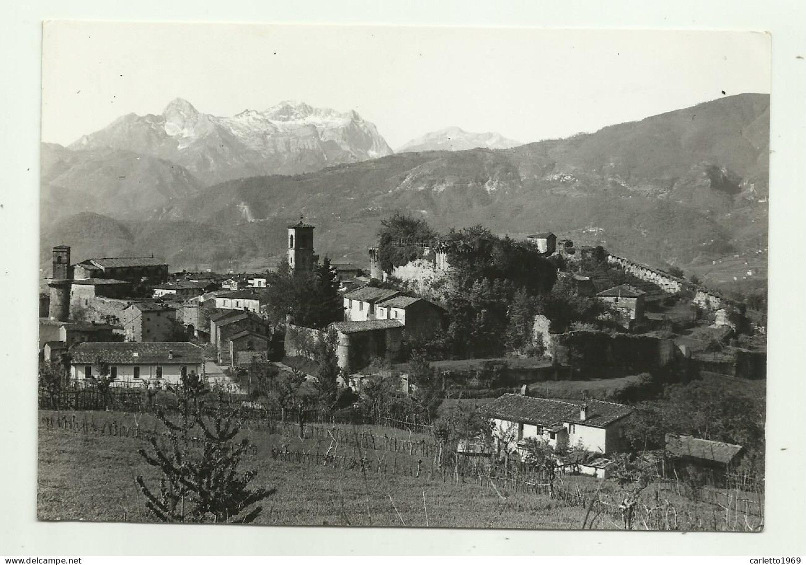 CASTIGLIONE GARFAGNANA - PANORAMA CON L'ANTICO CASTELLO  - VIAGGIATA FG - Lucca