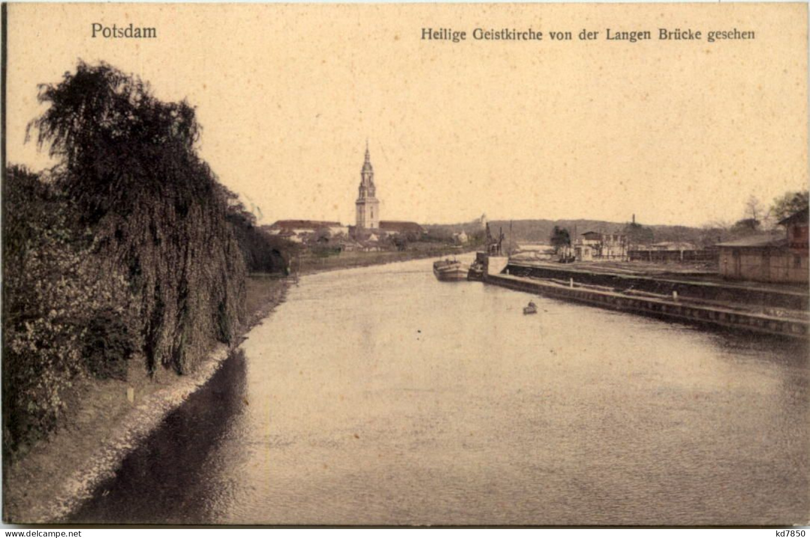 Potsdam, Heilige Geistkirche Von Der Langen Brücke Gesehen - Potsdam