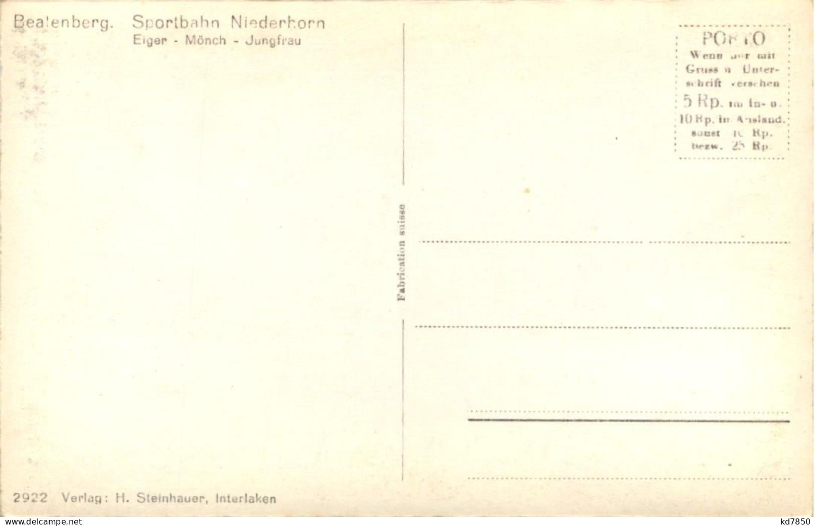 Beatenberg, Sportbahn Niederhorn - Sonstige & Ohne Zuordnung