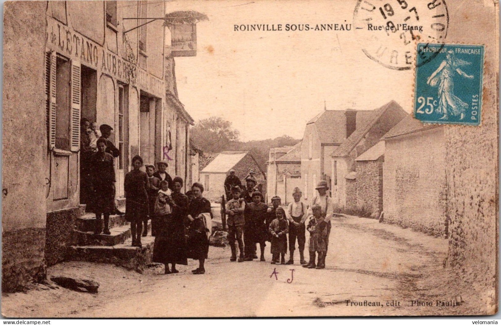 S16436 Cpa 28 Roinville Sous Anneau - Rue De L' Etang - Autres & Non Classés