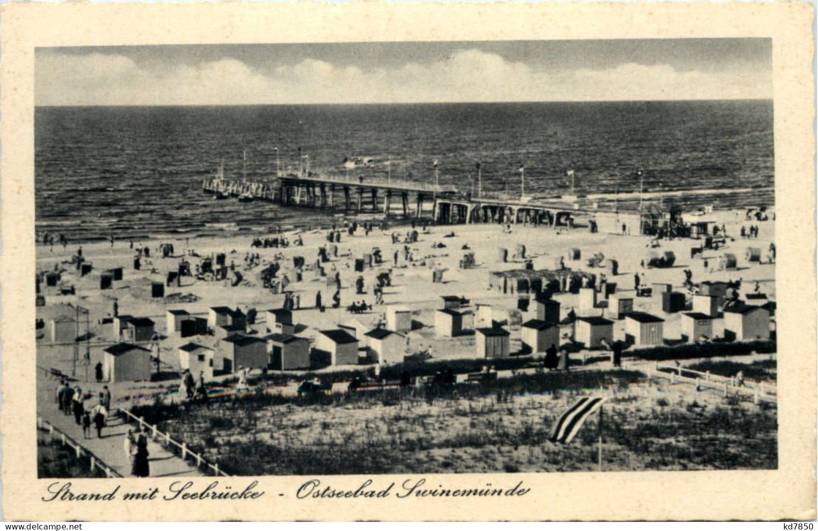 Seebad Swinemünde, Strand Mit Seebrücke - Usedom