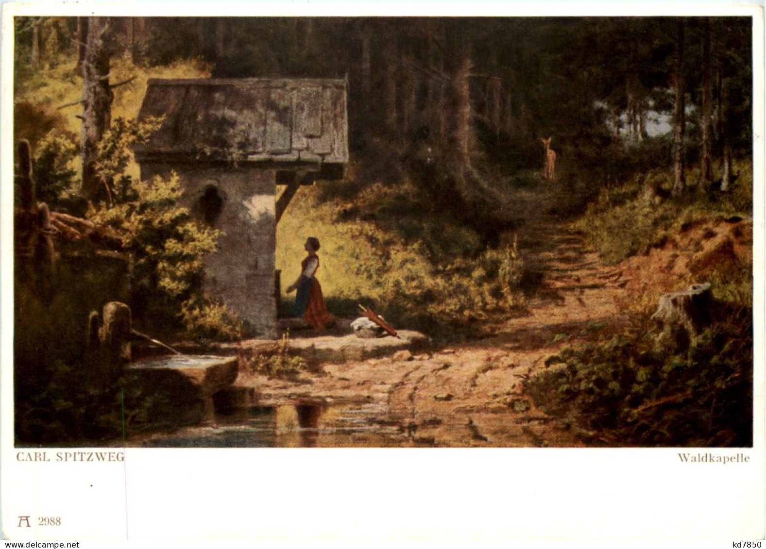 Künstlerkarte Carl Spitzweg - Other & Unclassified