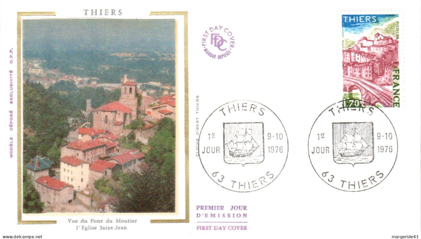 FDC 1976 THIERS PUY DE DOME - 1970-1979