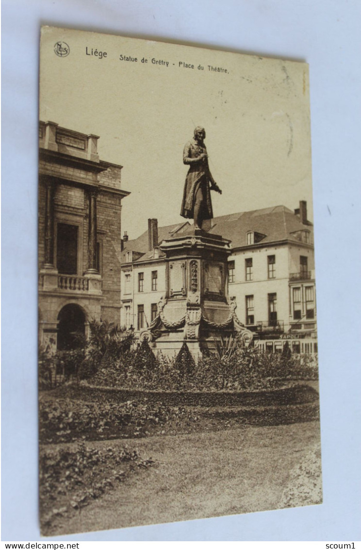 Liége - Statue De Grétry - Place Du Théatre - 1935 - Liege