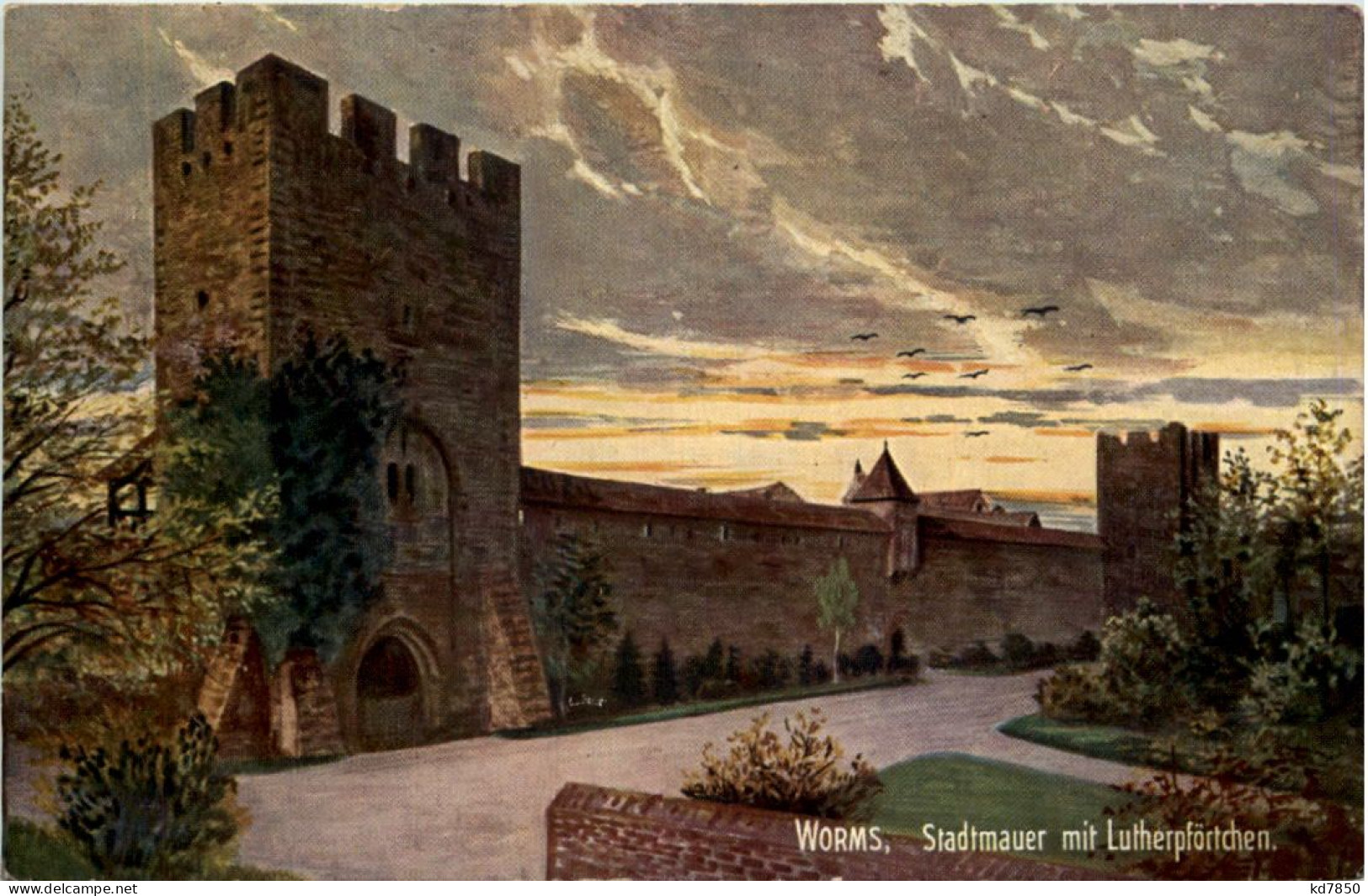 Worms, Stadtmauer Mit Lutherpförtchen - Worms