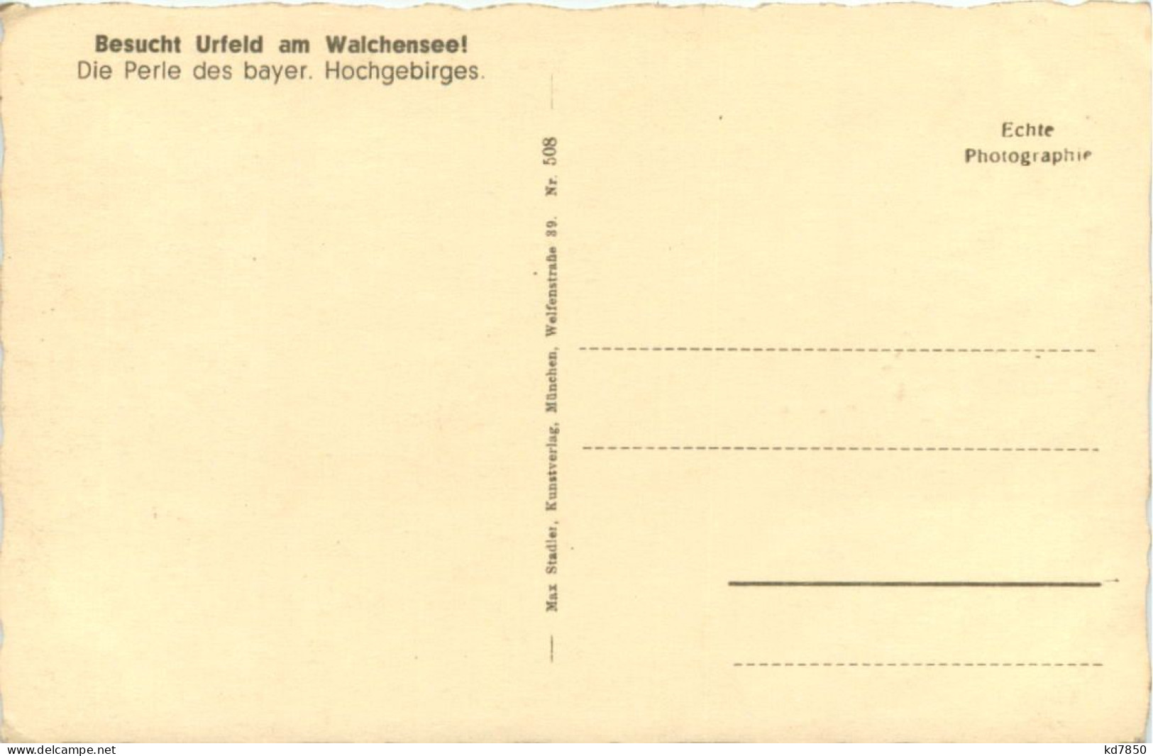 Urfeld Am Walchensee Mit Hotel Post U. Jäger Am See - Bad Toelz