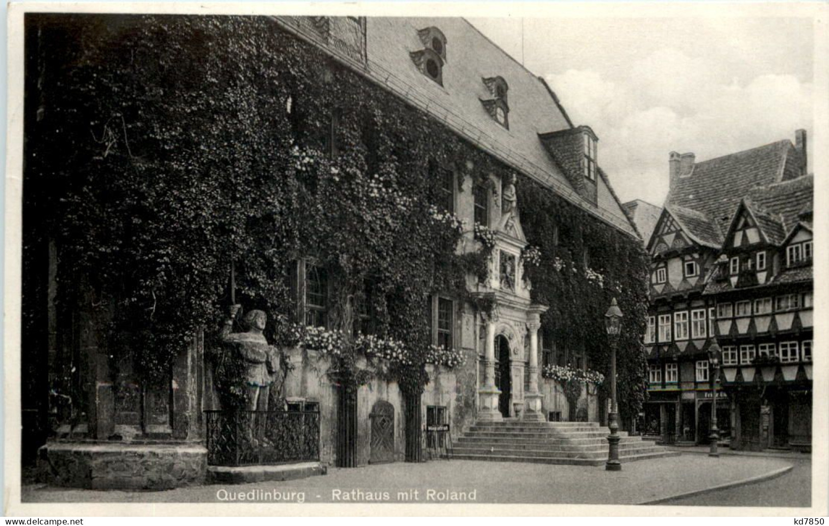 Quedlinburg, Rathaus Mit Roland - Quedlinburg