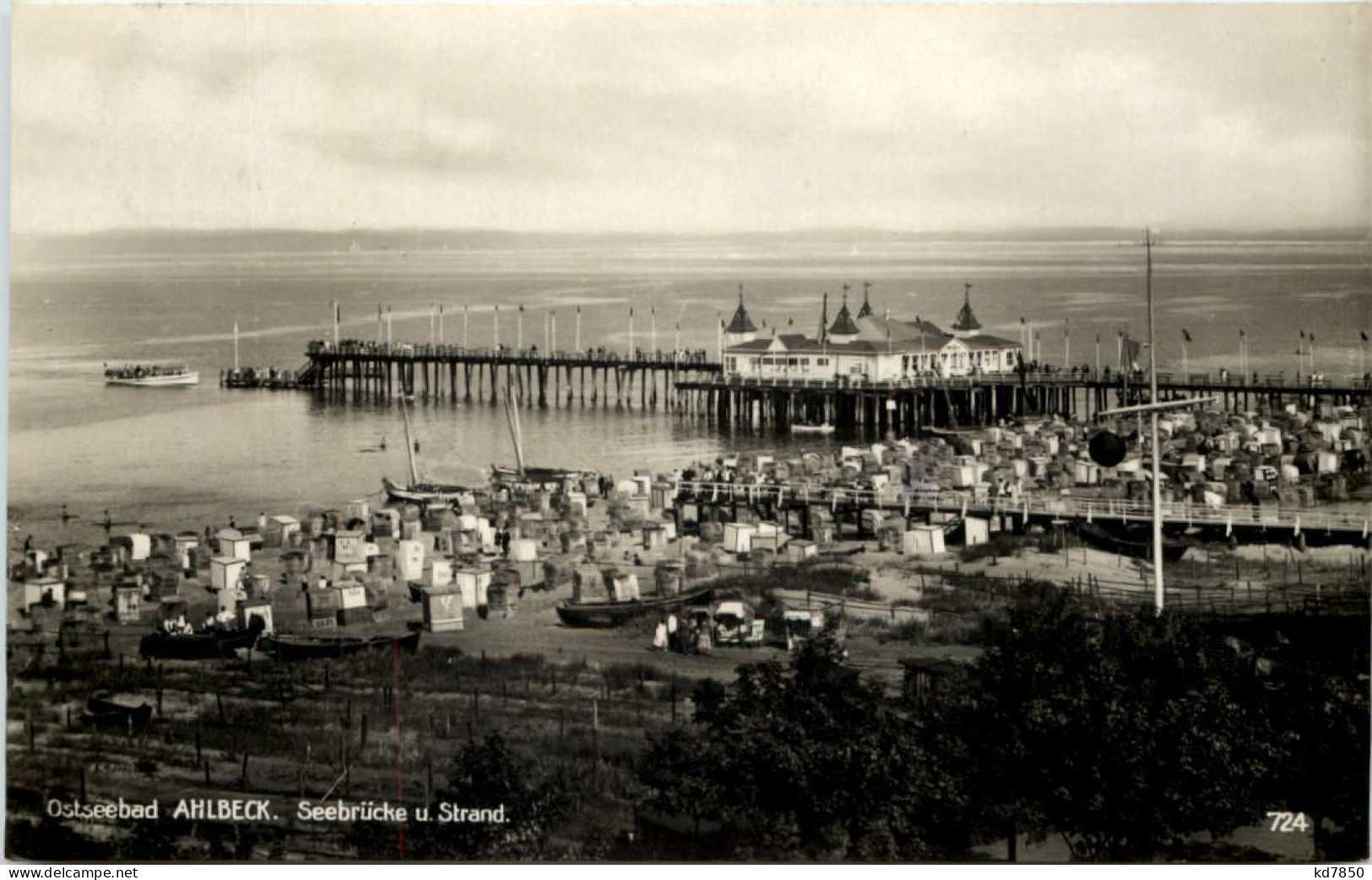 Seebad Ahlbeck, Seebrücke Und Strand - Andere & Zonder Classificatie