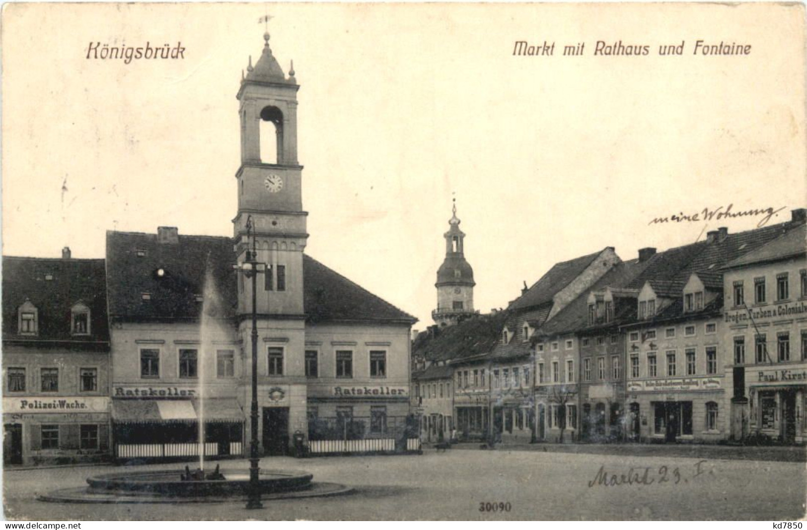 Königsbrück - Markt Mit Rathaus - Koenigsbrueck