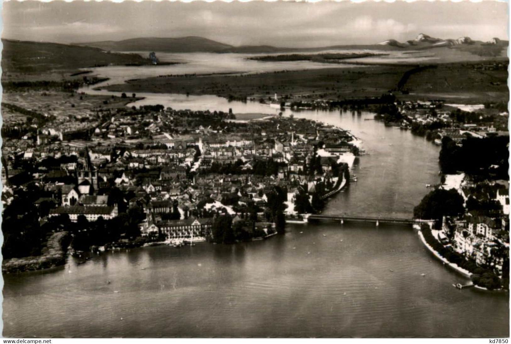 Konstanz, Rhein Mit Blick Auf Den Untersee Und Die Hegauberge - Konstanz