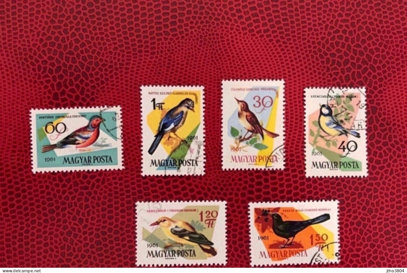 HONGRIE 1961 6v Oblitérés YT 1478 / 1483 Ucello Oiseau Bird Pájaro Vogel HUNGARY UNGARN MAGYAR UNGHERIA - Andere & Zonder Classificatie