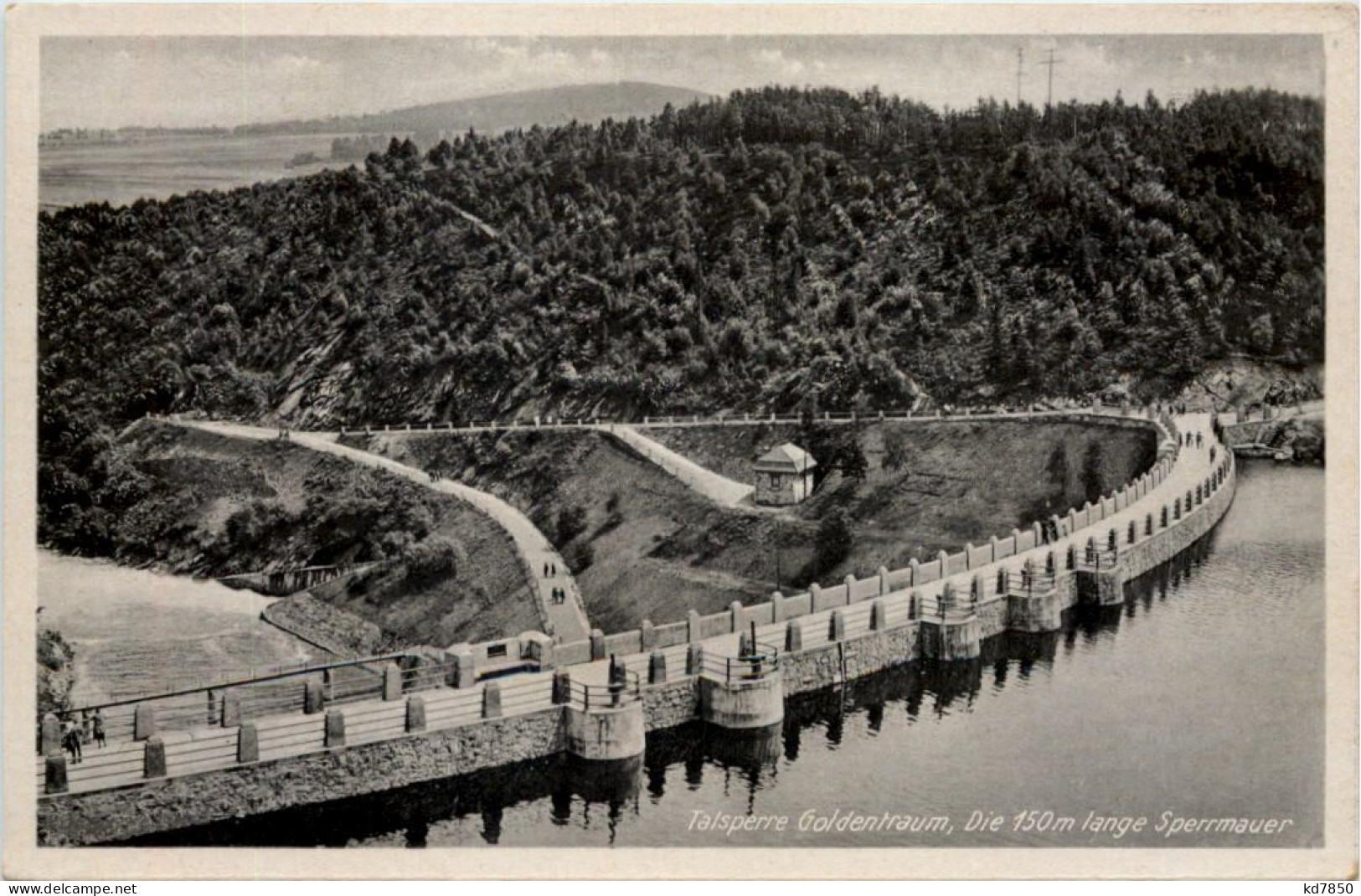 Talsperre Goldentraum, Sperrmauer - Schlesien