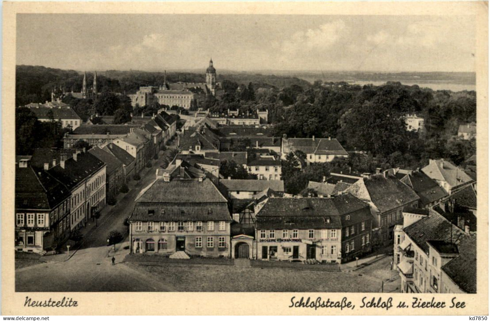 Neustrelitz, Schlossstrasse, Schloss U. Zierker See - Neustrelitz