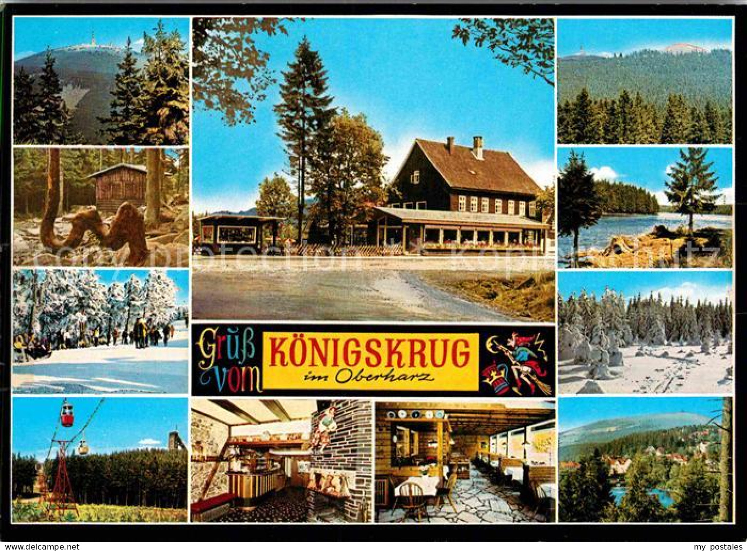 72840443 Koenigskrug Harz Gaststaette Landschaftspanorama Bergbahn Koenigskrug H - Sonstige & Ohne Zuordnung