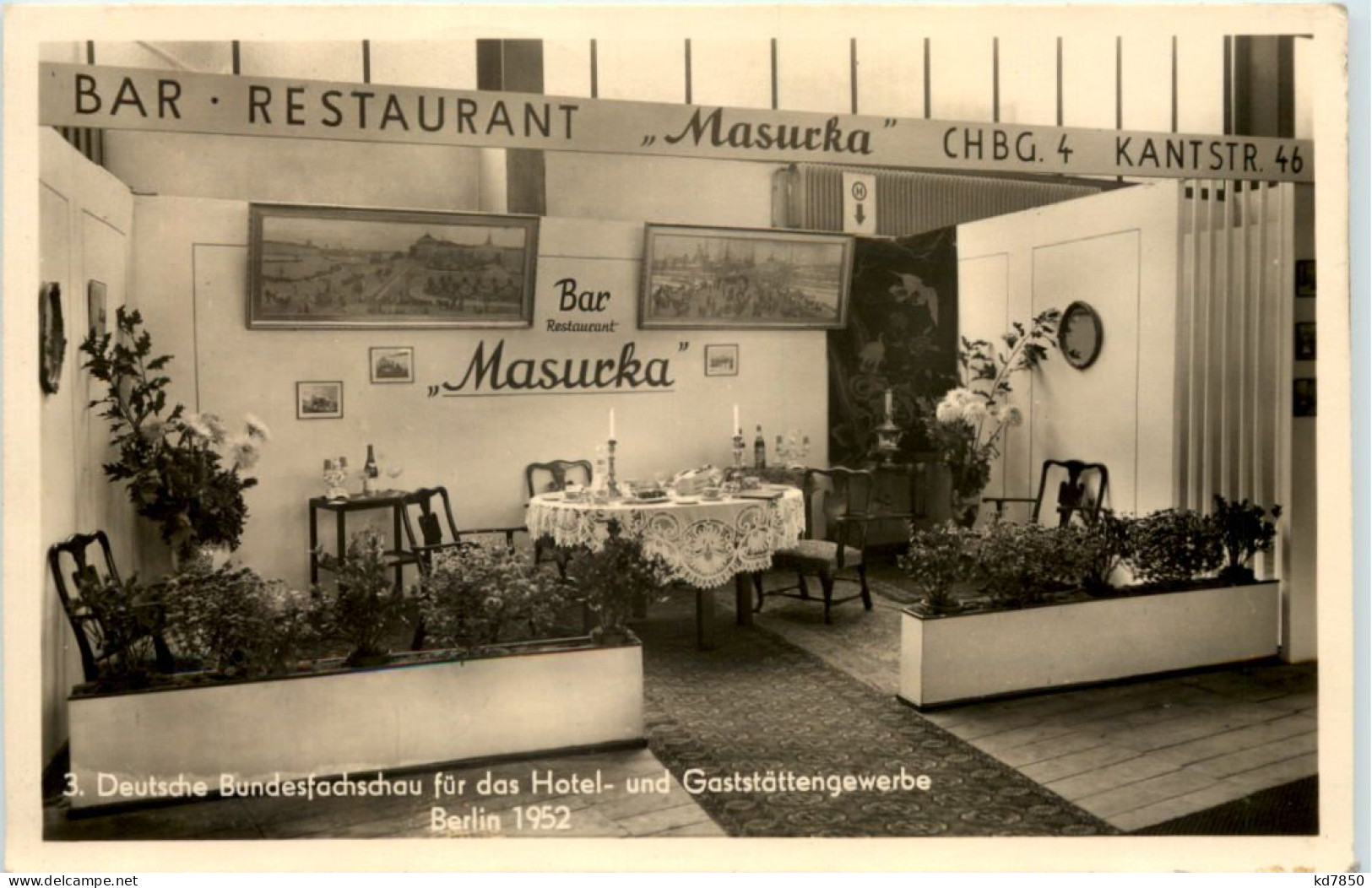 Berlin 1952, Deutsche Bundesfachschau Für Das Hotelgewerbe - Sonstige & Ohne Zuordnung