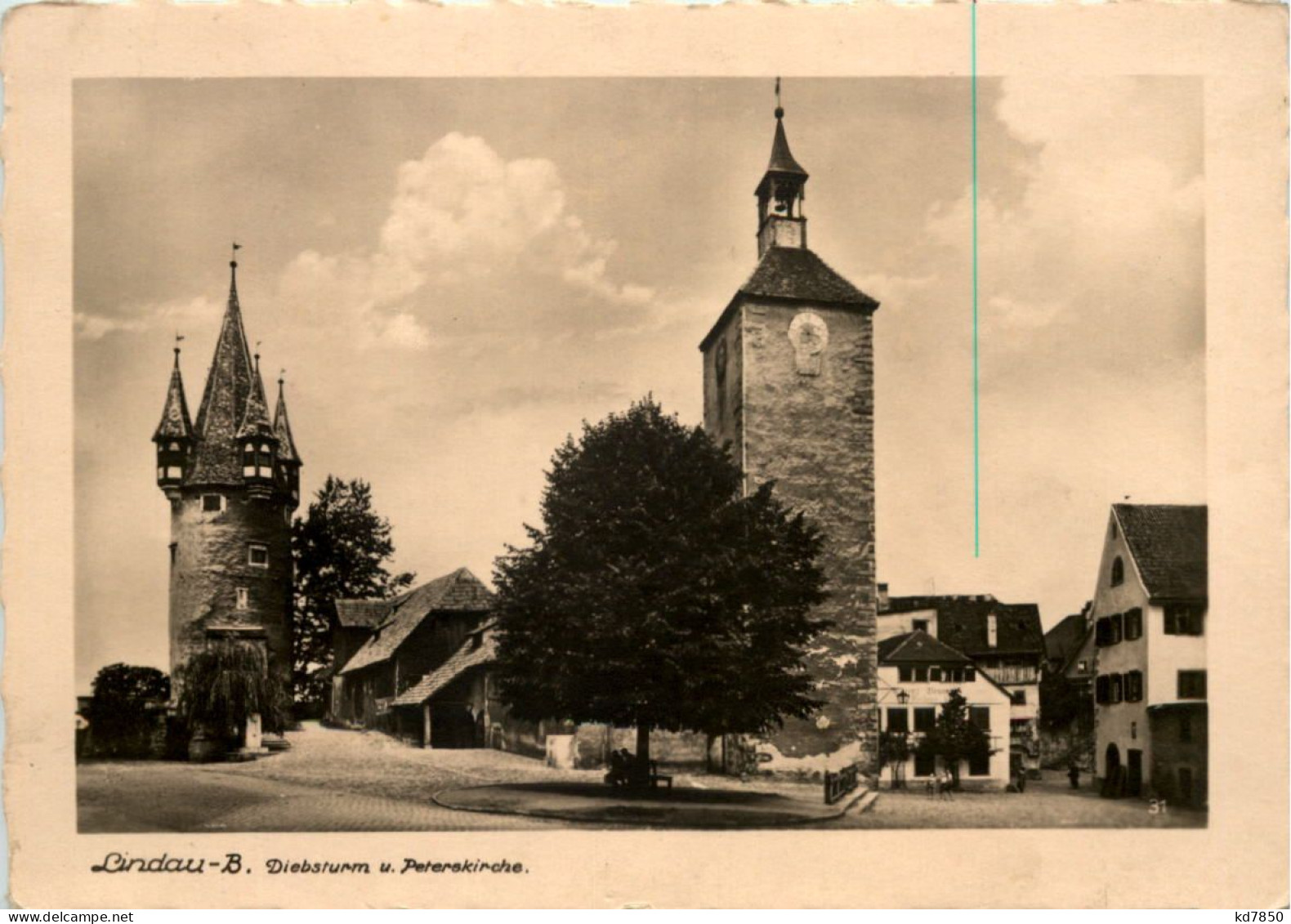 Lindau, Diebsturm U. Peterskirche - Lindau A. Bodensee