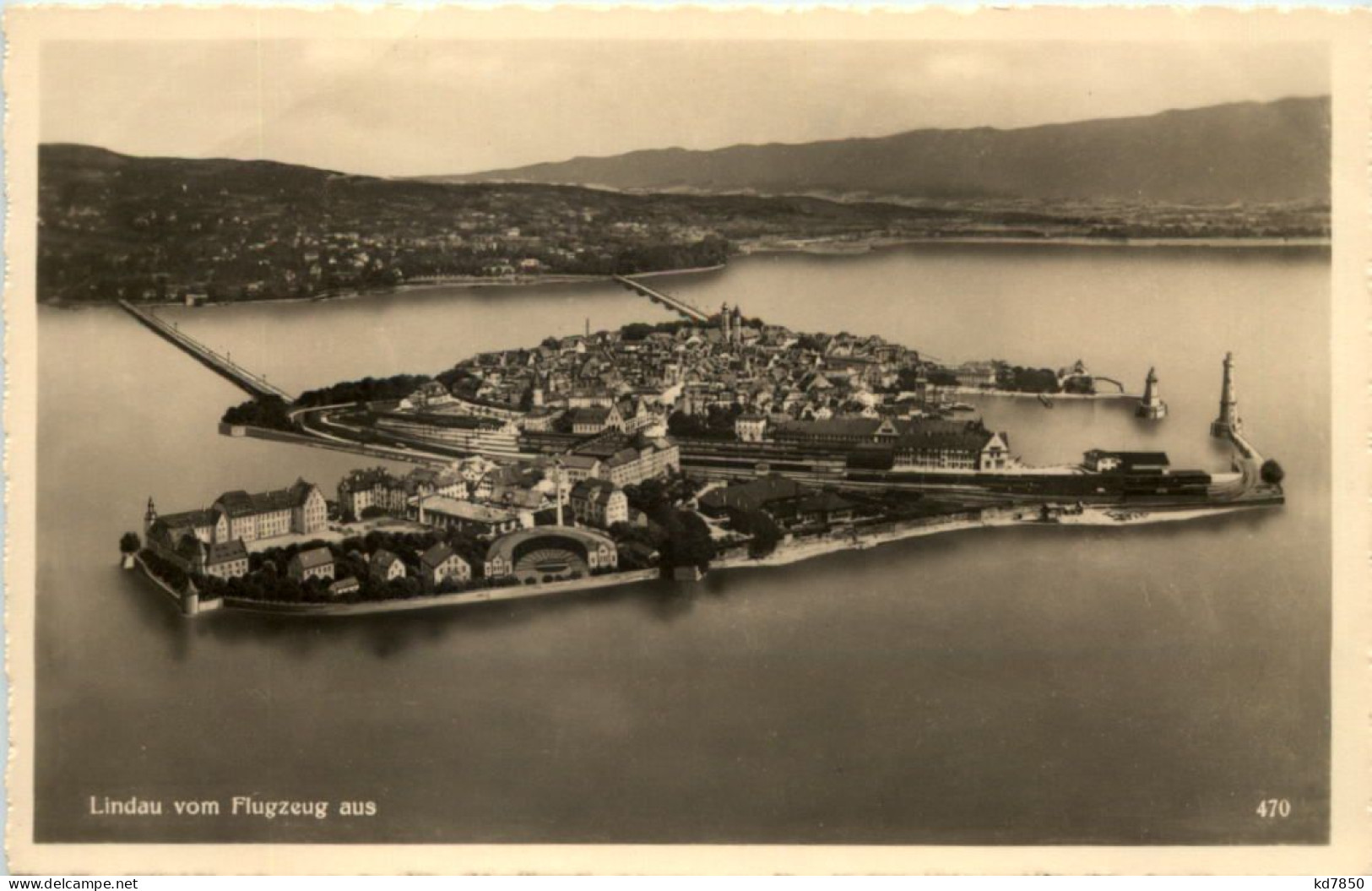 Lindau Vom Flugzeug Aus - Lindau A. Bodensee