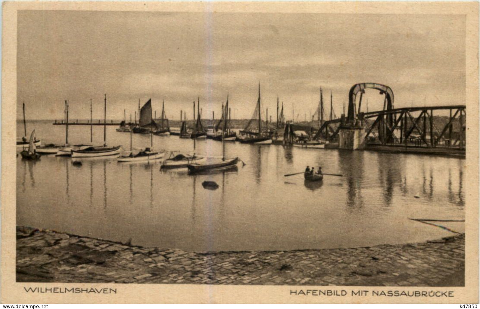 Wilhelmshaven, Hafenbild Mit Nassaubrücke - Wilhelmshaven